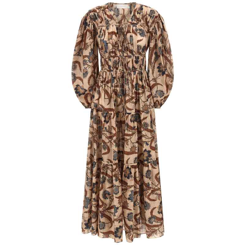 Zimmermann Ascension Tie Billow Maxi Dress