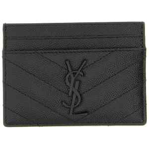 Saint Laurent Logo Matelassé Card Holder