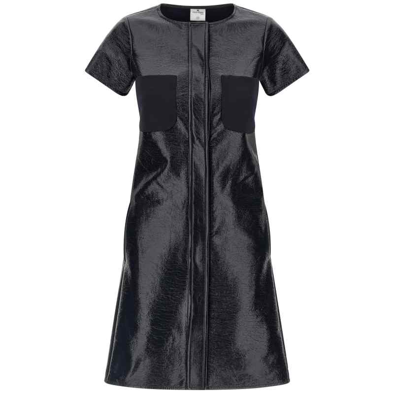 Courreges 2-pocket Vinyl Dress