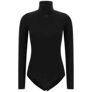 Courreges Jersey Mockneck Bodysuit