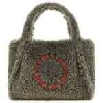 Stella Mccartney Shearling Logo Shopping Bag