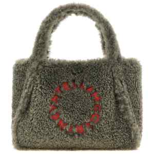 Stella Mccartney Shearling Logo Shopping Bag