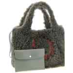 Stella Mccartney Shearling Logo Shopping Bag