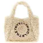 Stella Mccartney Shearling Logo Shopping Bag