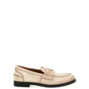 Miu Miu Waxed Leather Loafers