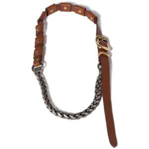 Miu Miu Metal And Leather Necklace