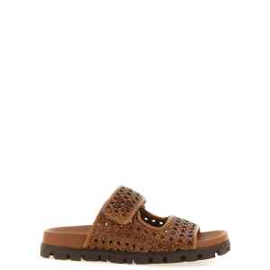 Miu Miu Braided Leather Sandals