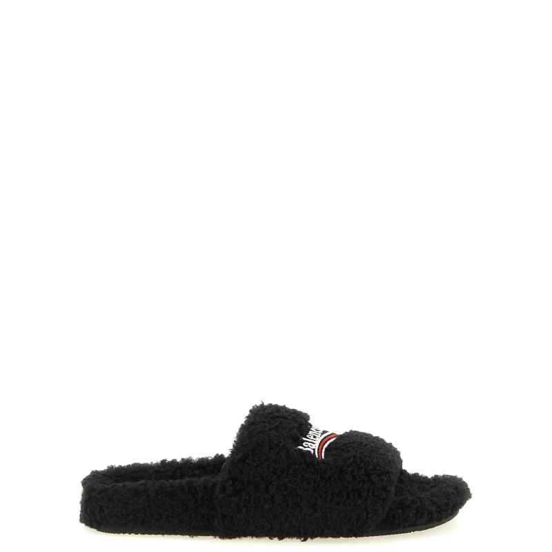 Balenciaga Furry Open Sandals