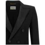 Saint Laurent Satin Lapel Blazer