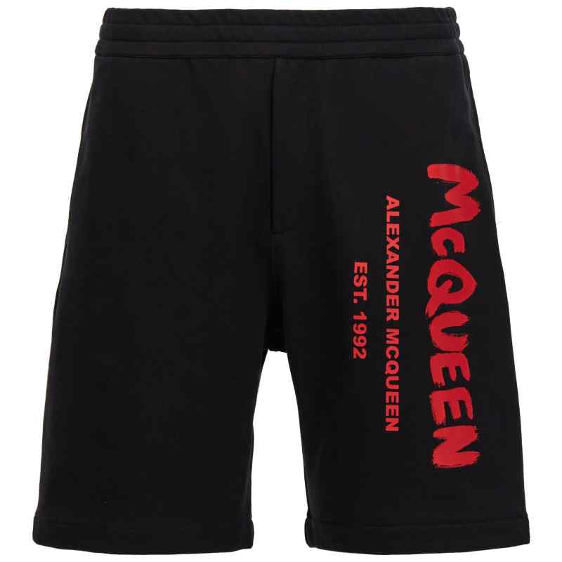 688717QTAAB0509_01_M_2024-05-15T07-40-20.748Z Alexander McQueen Graffiti Bermuda Shorts