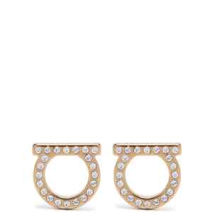Ferragamo Gancini Crystals (l) Earrings