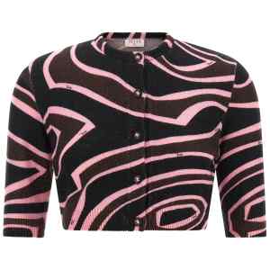 Emilio Pucci Onde Cropped Cardigan