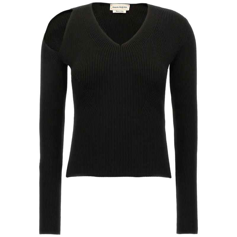 768602Q1A651000_01_M_2023-09-26T08-21-55.932Z-1 Alexander McQueen Cut-out Sweater