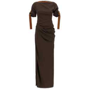 Ferragamo Dress With Leather Straps
