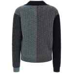 Ferragamo Color Block Braid Sweater