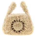 Stella Mccartney Shearling Logo Shoulder Bag