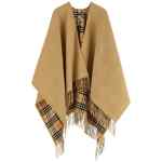 Burberry Check Wool Reversible Cape