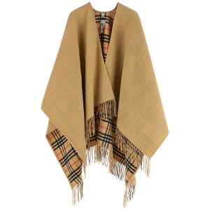 Burberry Check Wool Reversible Cape