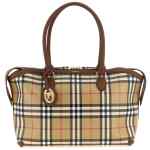 Burberry Small Check Shopping Bag