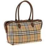 Burberry Small Check Shopping Bag