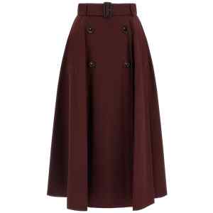Burberry Gabardine Trench Coat Skirt
