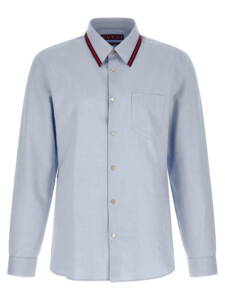 Gucci Web Collar Shirt