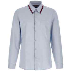 Gucci Web Collar Shirt