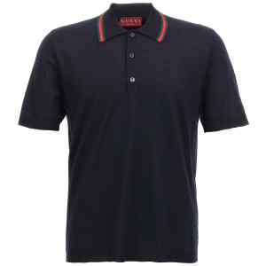 Gucci Web Ribbon Polo Shirt