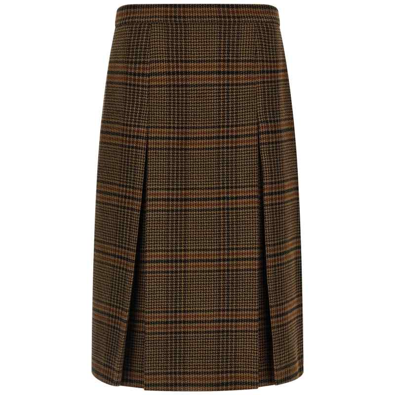 Saint Laurent Prince Of Wales Skirt