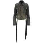 Balenciaga Lace Up Denim Jacket
