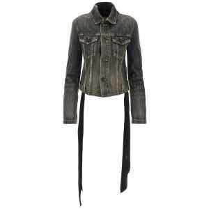 Balenciaga Lace Up Denim Jacket