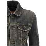 Balenciaga Lace Up Denim Jacket