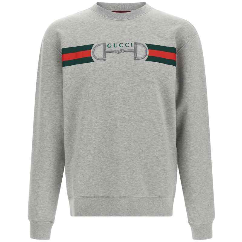 Gucci Web Ribbon And Horsebit Sweatshirt