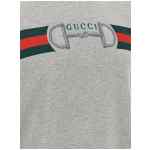 Gucci Web Ribbon And Horsebit Sweatshirt