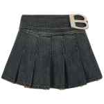 Balenciaga Buckle Pleated Skirt