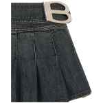 Balenciaga Buckle Pleated Skirt