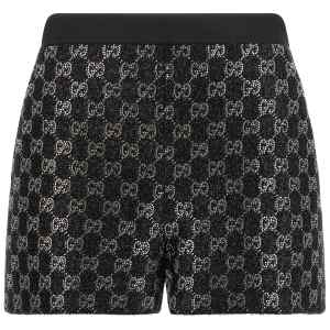 Gucci Gg Lamé Tweed Shorts