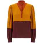 Saint Laurent Color-block Blouse