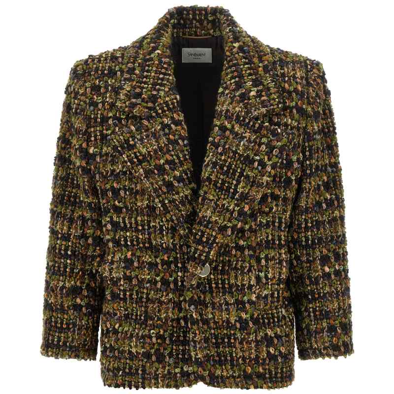 871063Y3L803113_01_M_2026-08-06T08-06-47.029Z Saint Laurent Bouclé Tweed Blazer