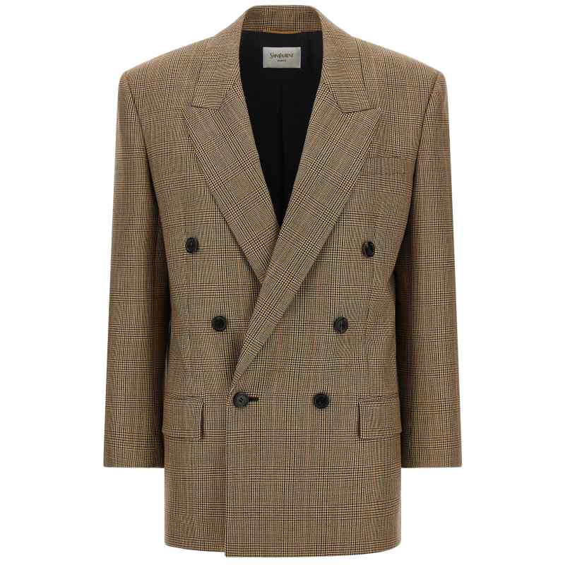 871065Y3L612242_01_M_2026-08-06T08-06-48.137Z Saint Laurent Prince Of Wales Houndstooth Blazer