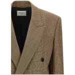 Saint Laurent Prince Of Wales Houndstooth Blazer