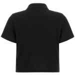 Saint Laurent Cassandre Crop Polo Shirt