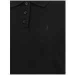 Saint Laurent Cassandre Crop Polo Shirt