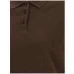 Saint Laurent Cassandre Crop Polo Shirt