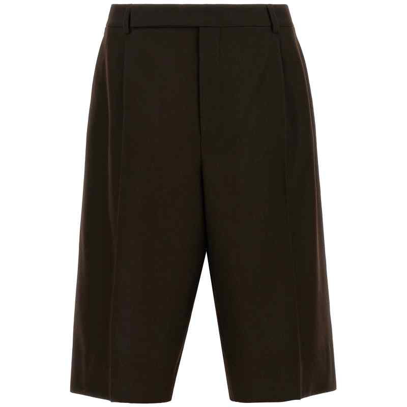 A005RQY1O152023_01_M_2026-09-02T08-40-10.609Z Saint Laurent Flannel Bermuda Shorts