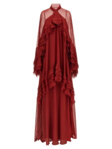 Alberta Ferretti Ruffle Dress