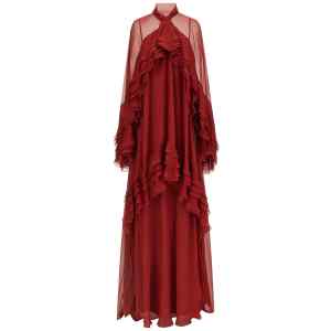 Alberta Ferretti Ruffle Dress
