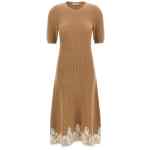 Alberta Ferretti Lace Hem Dress
