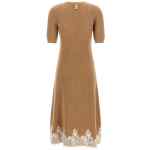 Alberta Ferretti Lace Hem Dress