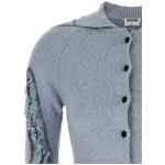 Moschino Distressed Argyle Cardigan